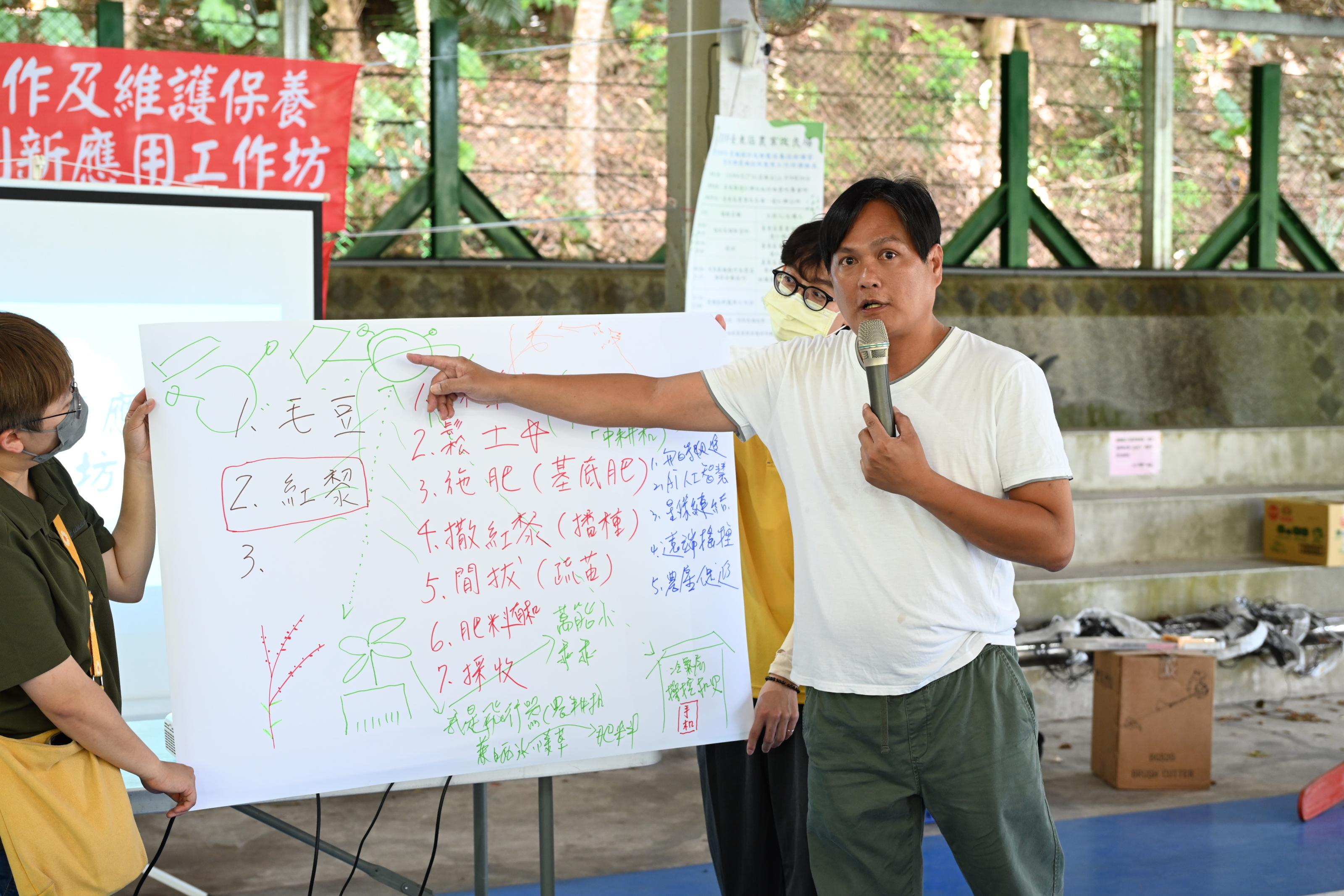 農民各自發表農機創新應用構想情形