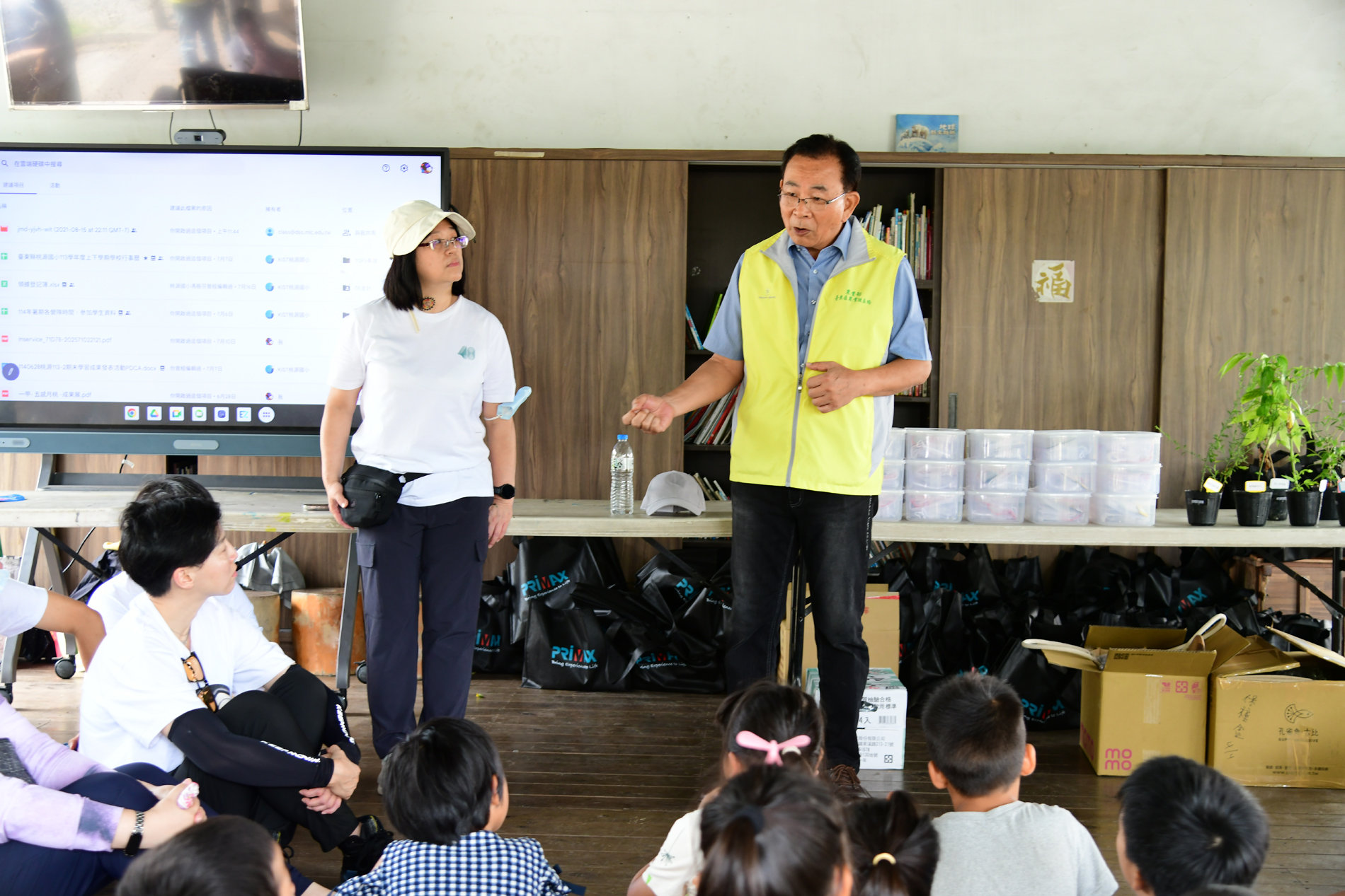 陳信言場長於巴喜告部落「蝴蝶復育-社區永續行動日」致詞 陳信言場長於巴喜告部落「蝴蝶復育-社區永續行動日」致詞