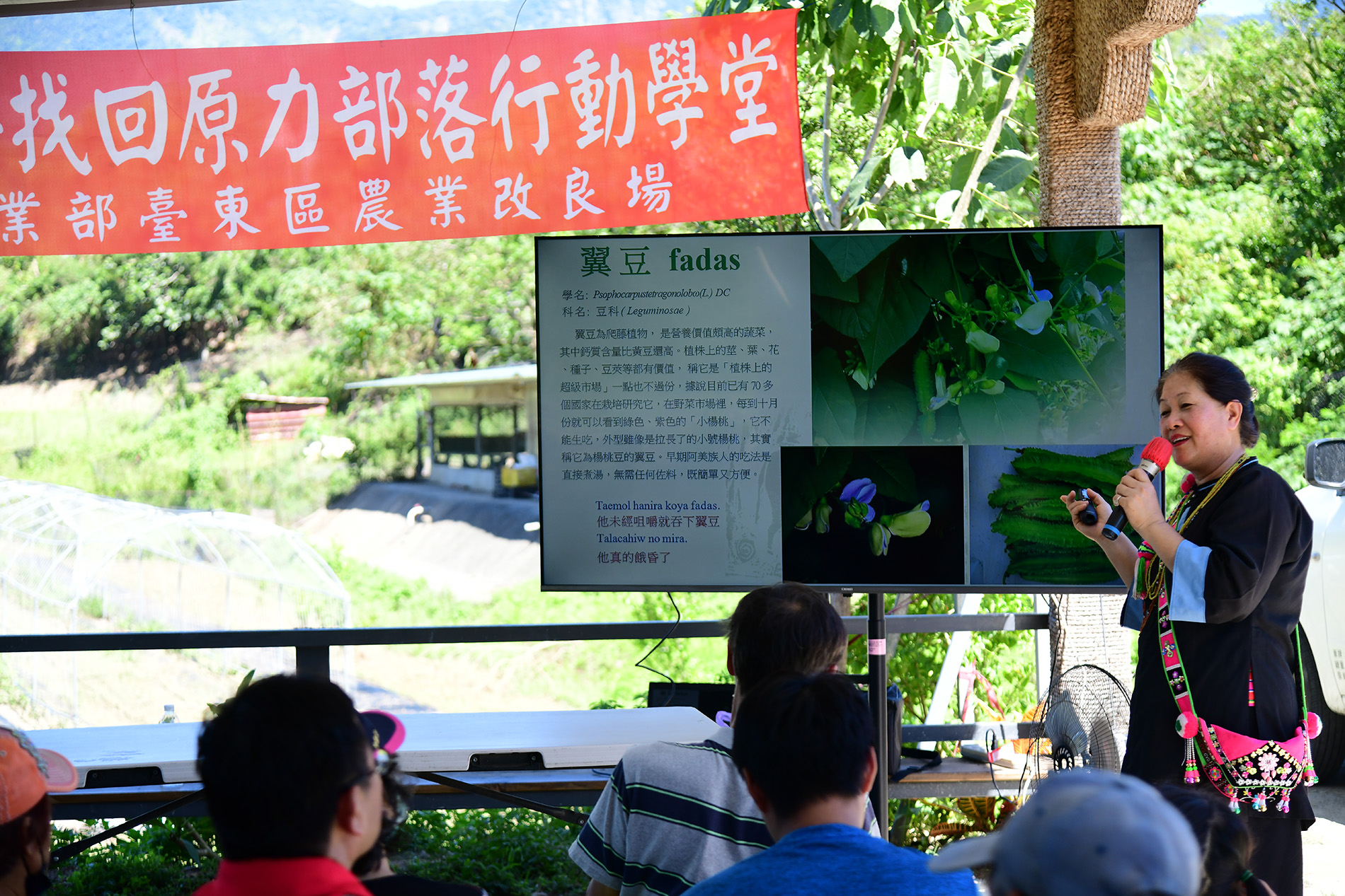 臺東場於「SALAMA 有機智慧農場」辦理「找回原力部落行動學堂」,增進族人原民蔬菜多元應用知識。 臺東場於「SALAMA 有機智慧農場」辦理「找回原力部落行動學堂」,增進族人原民蔬菜多元應用知識。