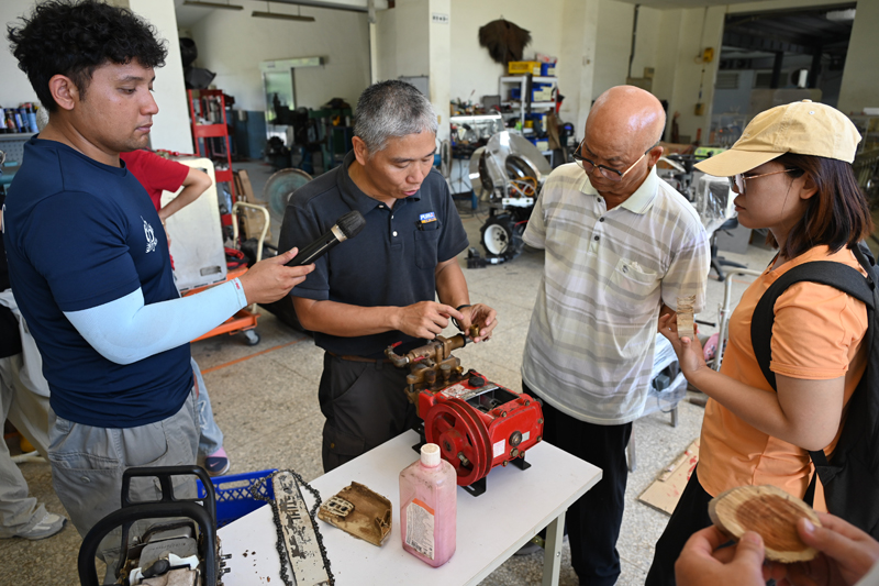 講師介紹高壓動力噴霧機械構造及維護保養方式