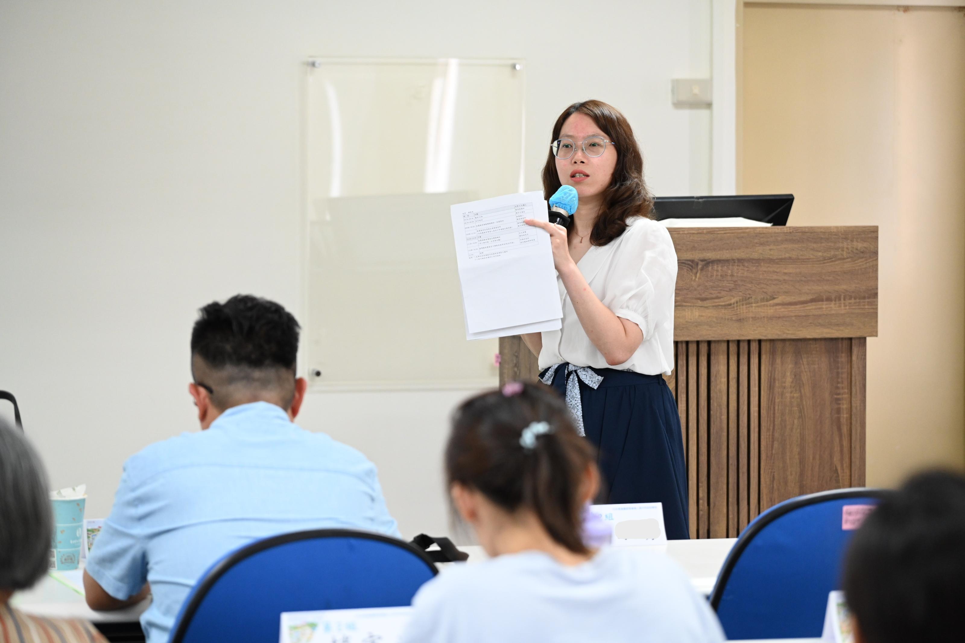 農業部農民輔導司潘芃諭技士解說食農教育專業人員申請規定