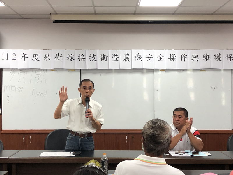 臺東場周泳成秘書開訓致詞