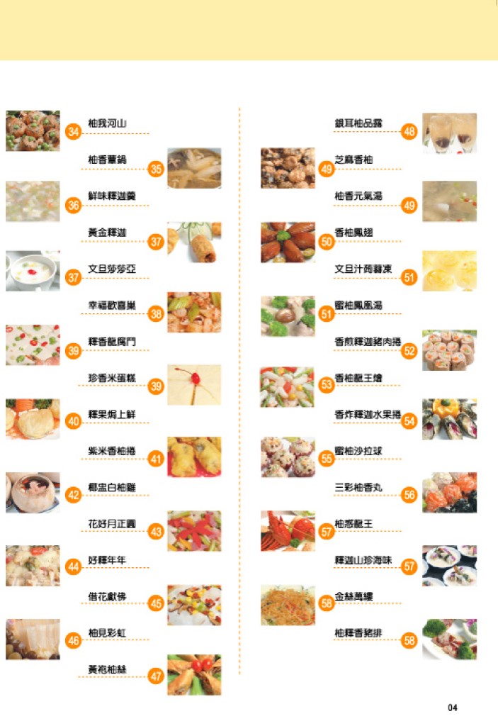 臺東區發展地方料理柚子及釋迦烹藝競賽食譜-目錄