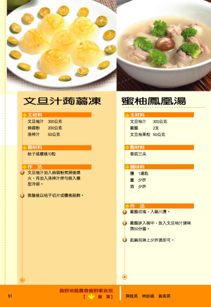 文旦汁蒟蒻凍 / 蜜柚鳳凰湯 文旦汁蒟蒻凍 / 蜜柚鳳凰湯