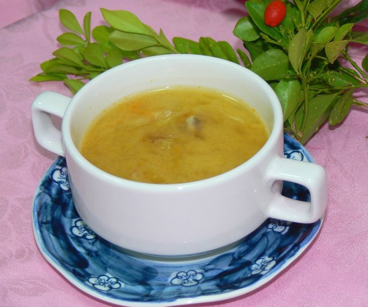 味噌麵包果湯