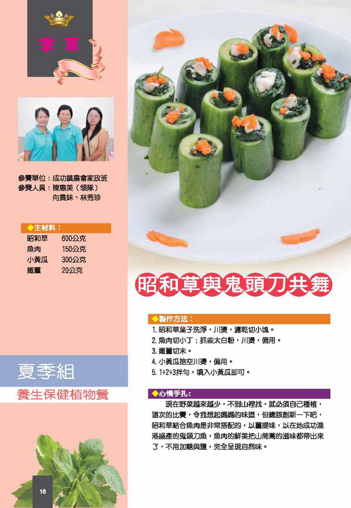 季軍 - 昭和草與鬼頭刀共舞 季軍 - 昭和草與鬼頭刀共舞