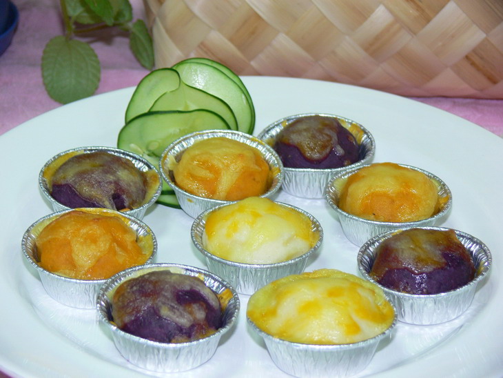 地瓜山藥起司球