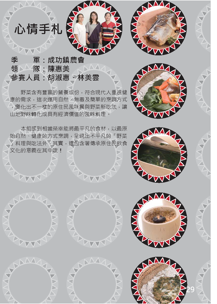 季軍： 胡淑惠、林美雲 心情手札