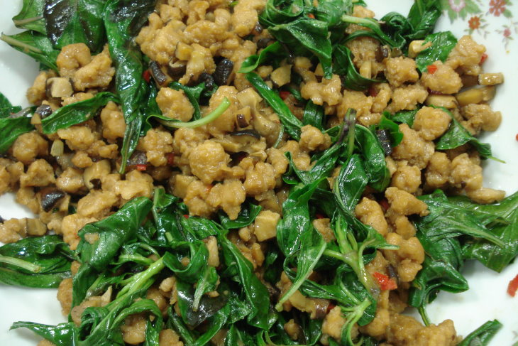 羅勒香菇素肉 羅勒香菇素肉