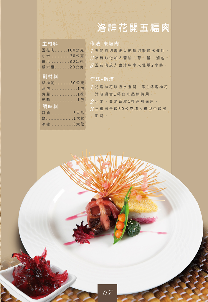 洛神花開五福肉-製作方法 洛神花開五福肉-製作方法