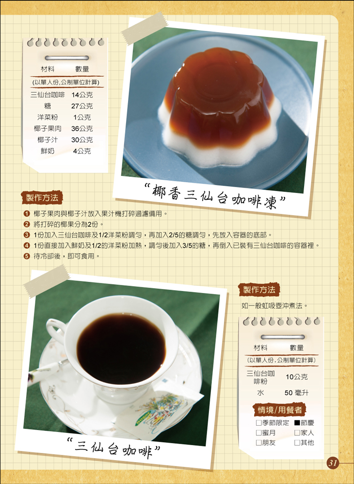 椰香三仙台咖啡凍+三仙台咖啡-製作方法 椰香三仙台咖啡凍+三仙台咖啡-製作方法