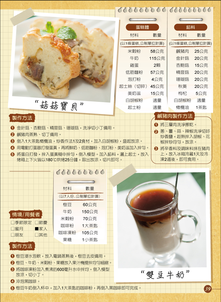 菇菇寶貝+雙豆牛奶-製作方法