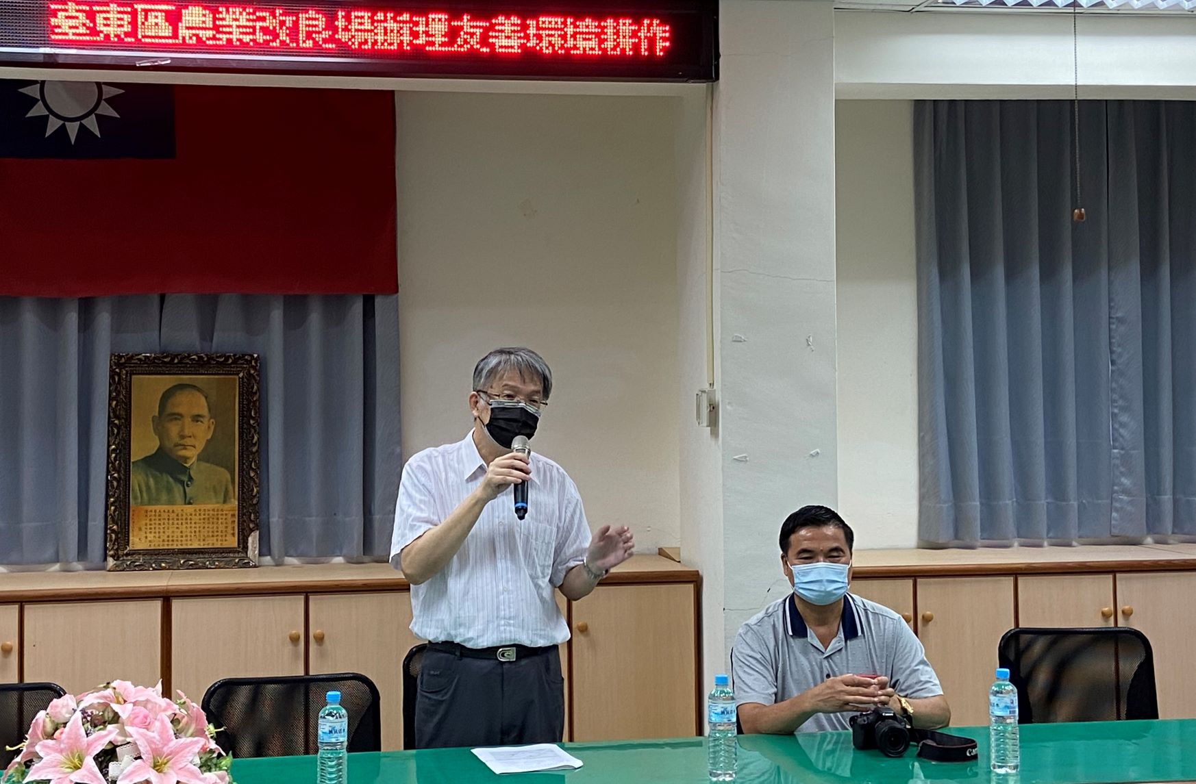 臺東場盧柏松副場長主持友善環境耕作講習會